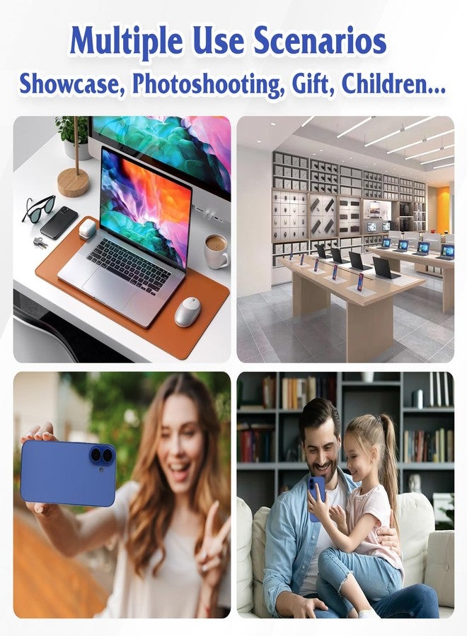FufoneUS Dummy Fake Phone Model, Looks Like The Real Phone Compatible with Phone 16, for Cell Phone Store Display or Send a Toy Phone 16 for Kids (Blue Rainbow Front) - Image 4